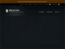 Tablet Screenshot of beaconart.org